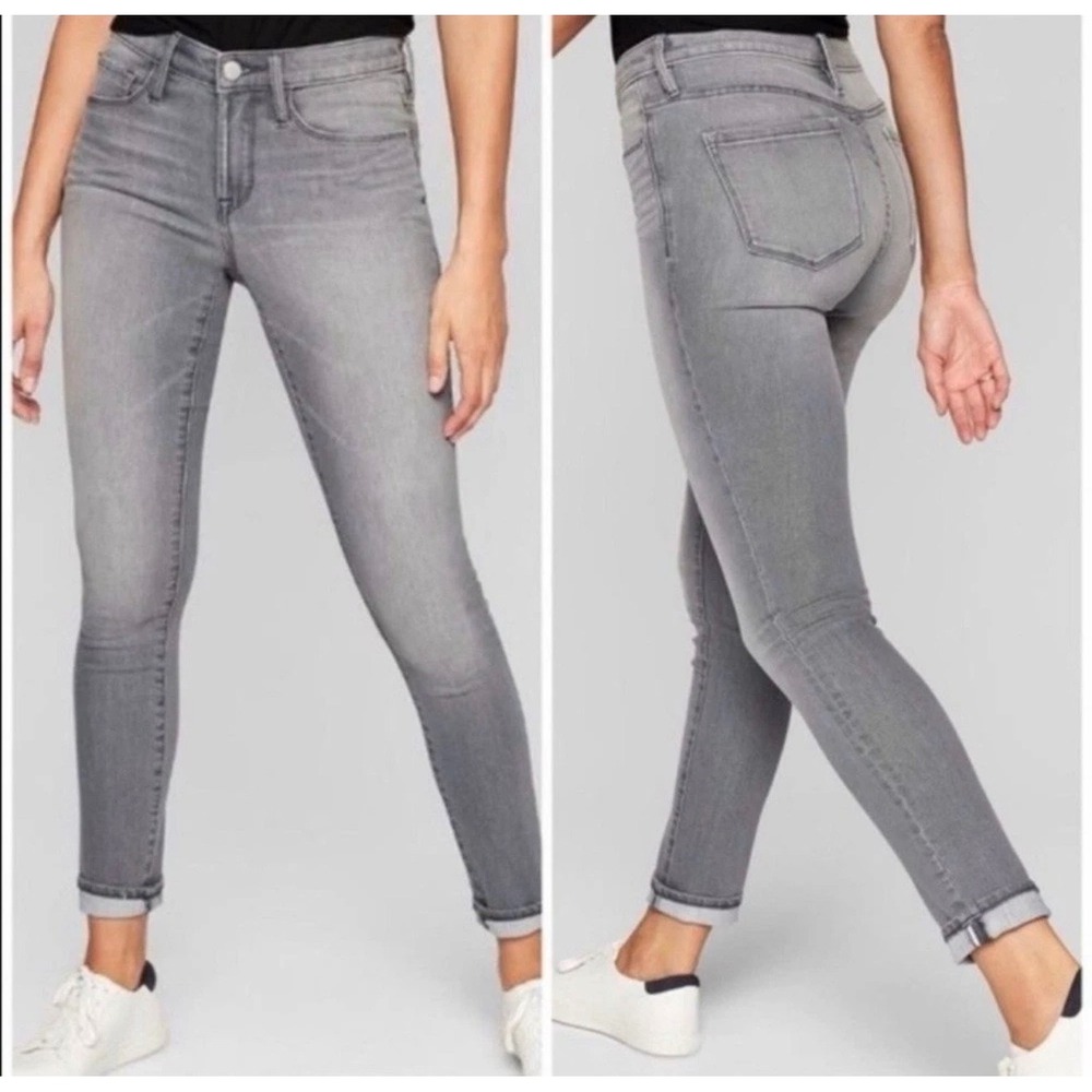 Athleta Sculptek Skinny Jeans Grey Wash Womens 6 Denim‎ Pants 338326-00 NWOT